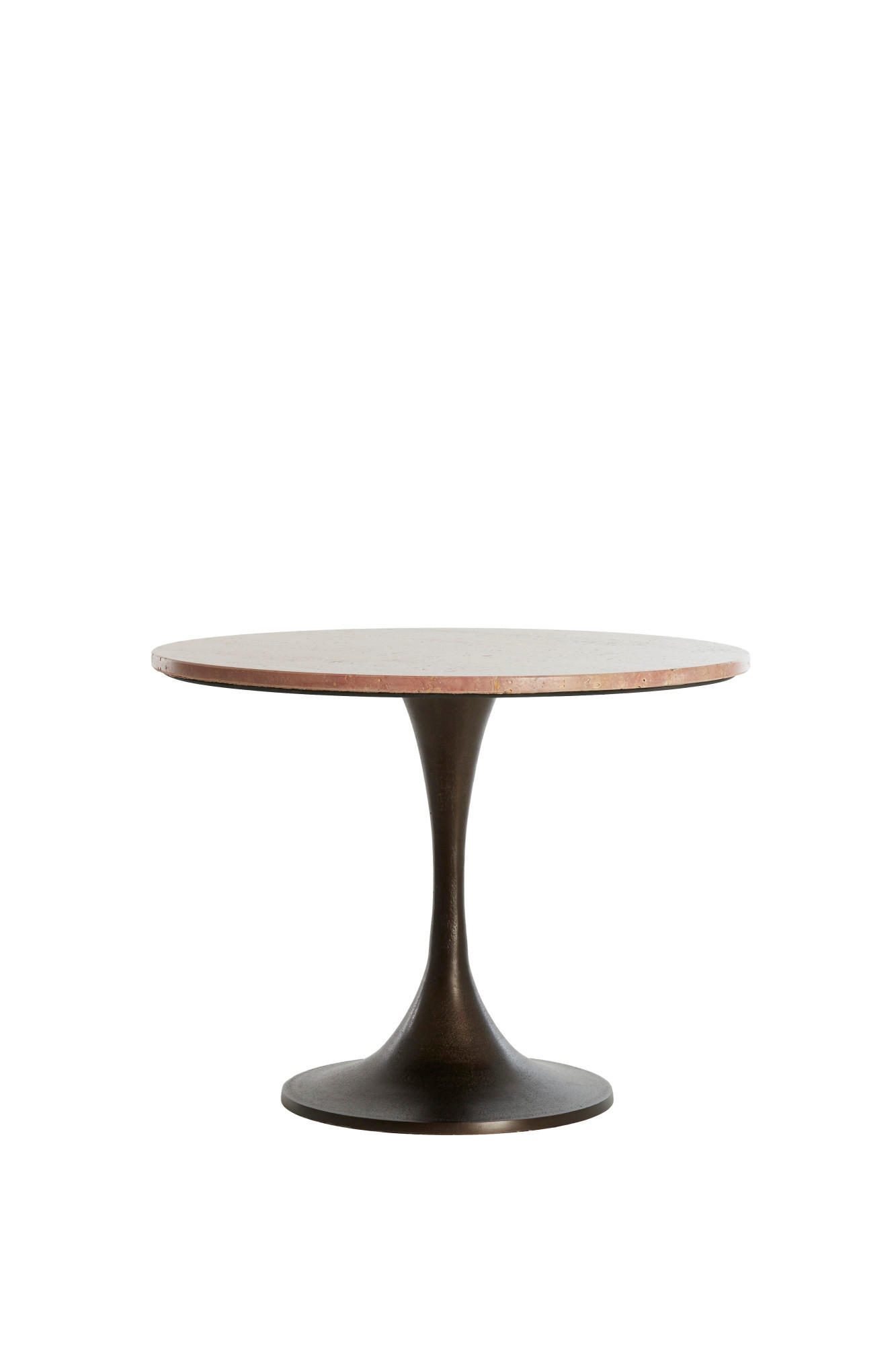 BEISTELLTISCH Dolin Rot Ø59/44 cm - Rot, Metall (59/59/44cm) - Light & Living