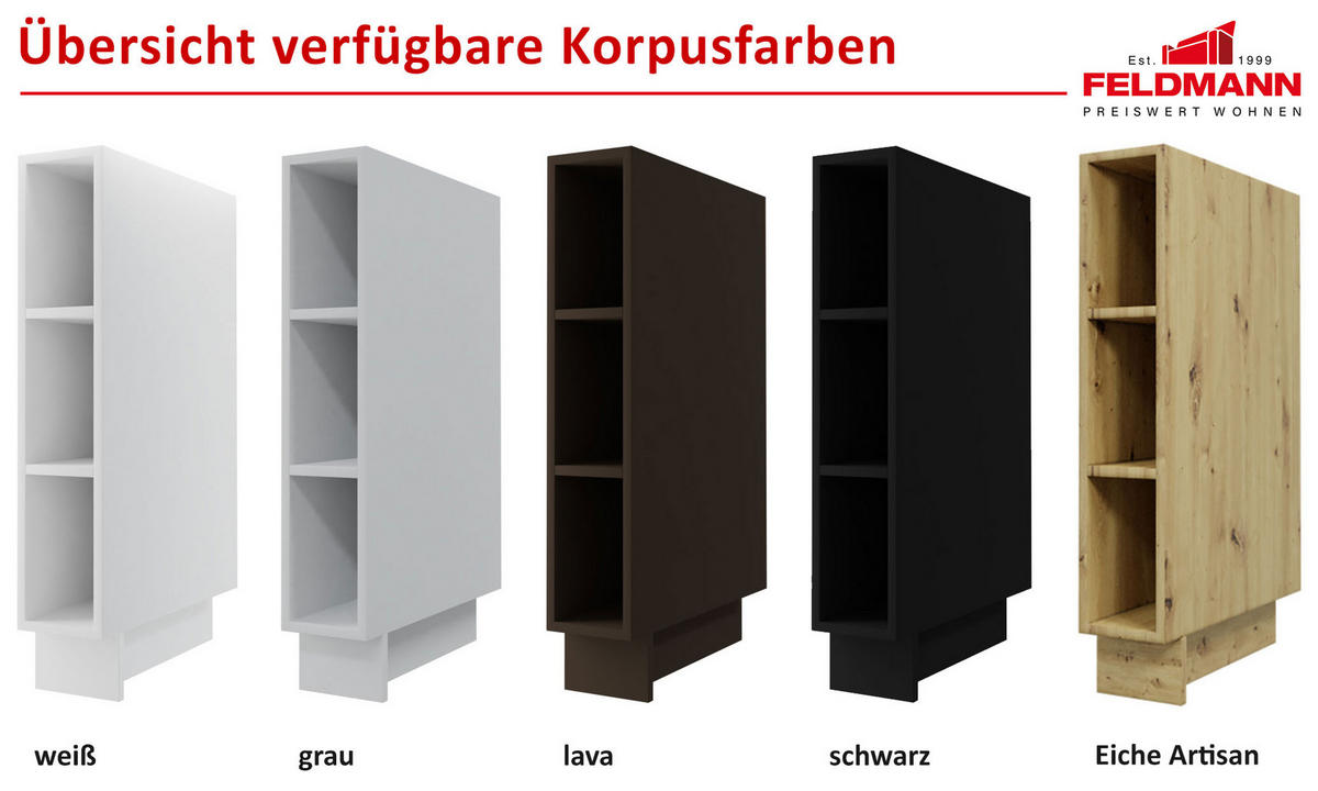 KLAPPHÄNGESCHRANK Kvantum W6B/80 Graphit Matt / Lava Matt 80 / 59 / 36cm - Dunkelgrau/Graphitfarben, Holz/Holzwerkstoff (80/36/59cm) - Feldmann-Wohnen