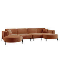 WOHNLANDSCHAFT Valencia Xl - Kupferfarben, Holzwerkstoff/Textil (384/80/165cm) - Fun Möbel