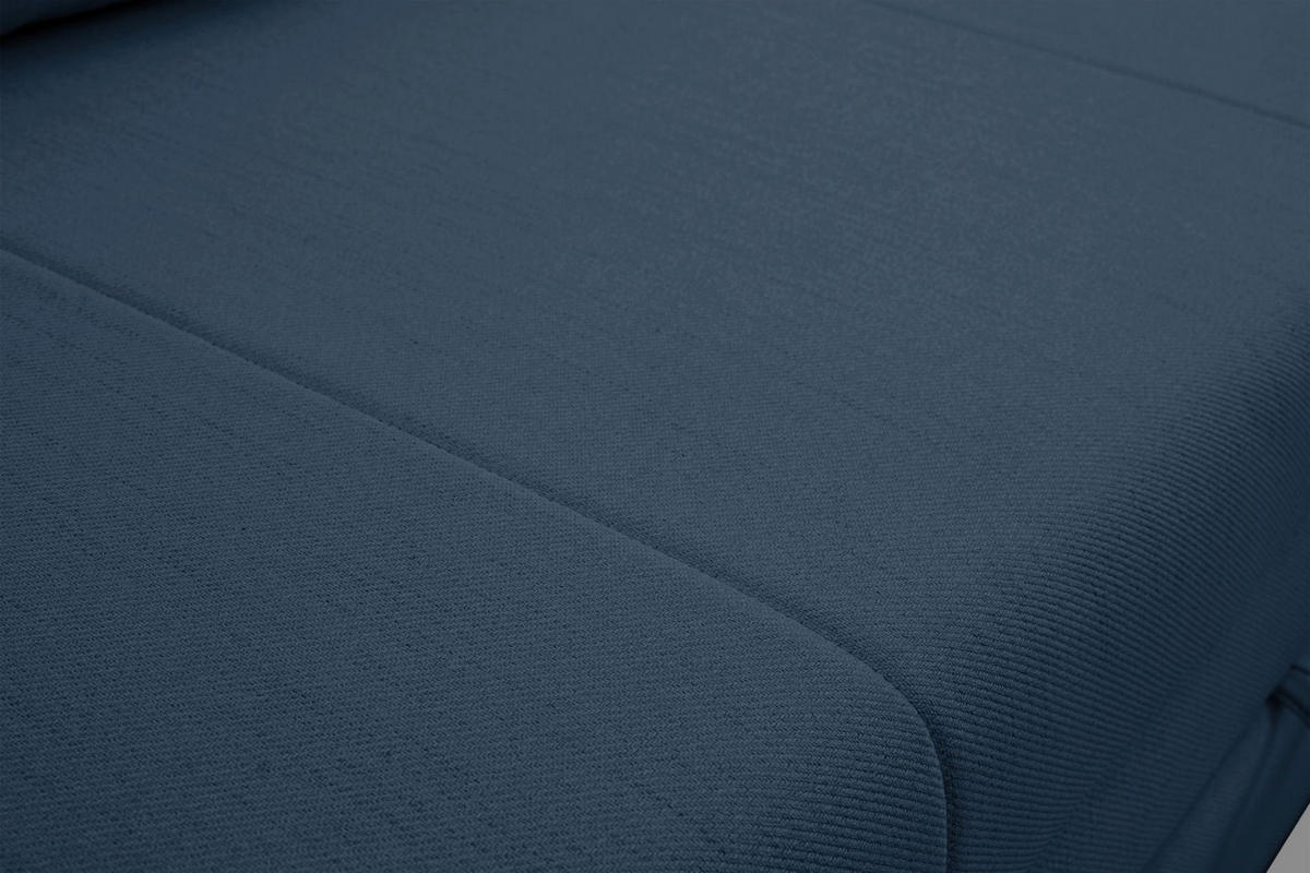 SCHLAFSOFA Diego dunkelblau - Schwarz/Dunkelblau, Kunststoff/Textil (221/90/91cm) - Selsey