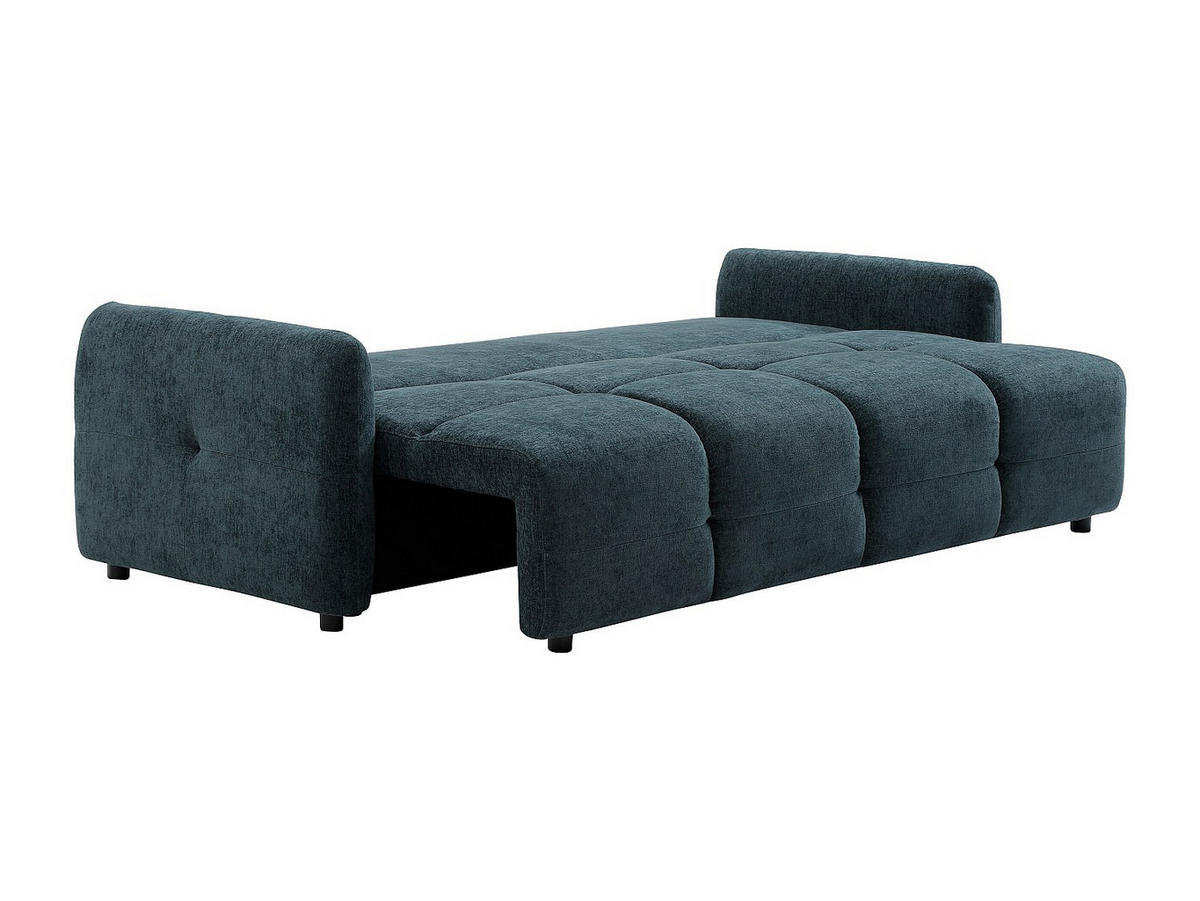 SCHLAFSOFA - 3 Personen - Stoff - Blaugrün - - Grün, Textil (218/86/92cm) - Vente-Unique