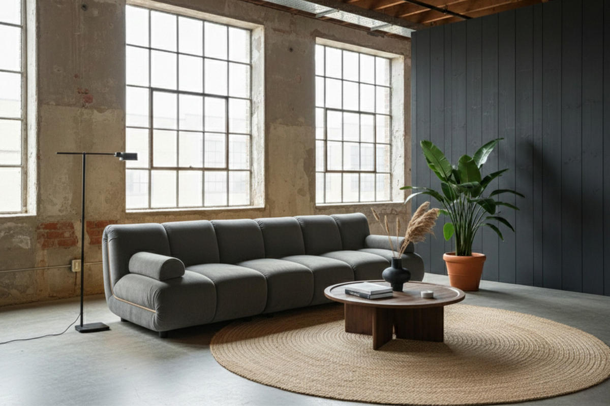 MODULSOFA LAYLA Taupe Velvet - Taupe/Schwarz, Buchenholz/Textil (274/74/99cm) - KAWOLA