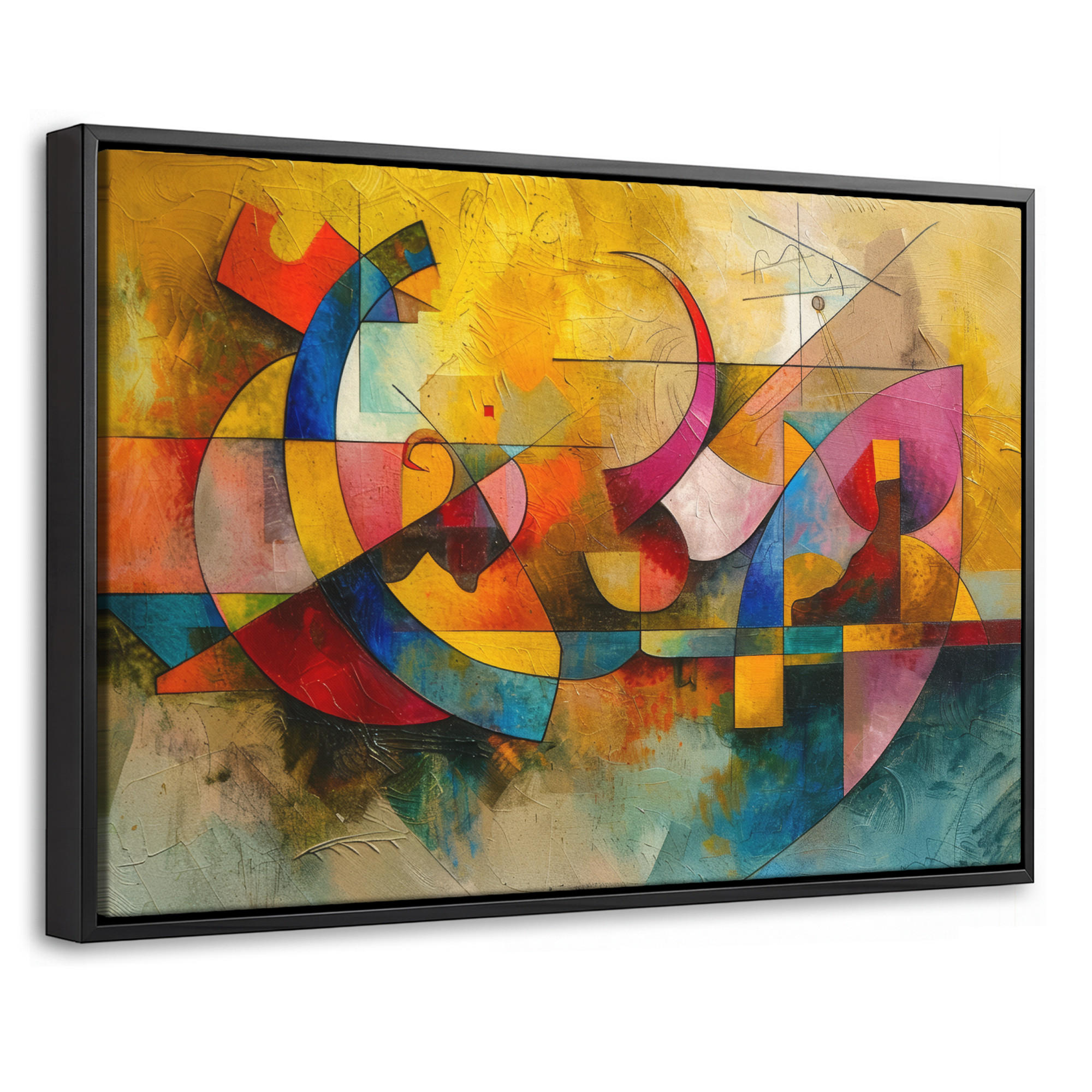 MuchoWow Leinwand Gelb 60x40 cm