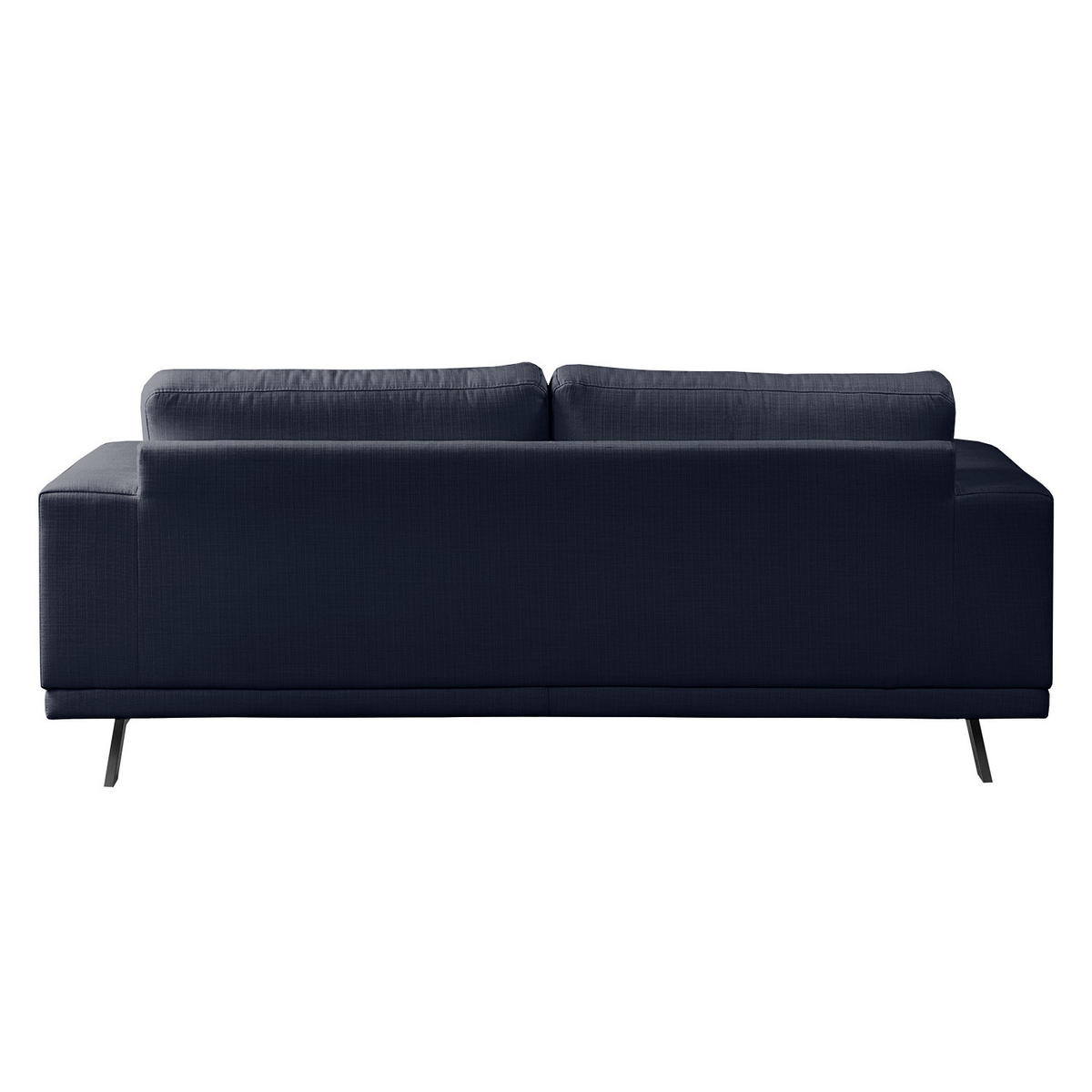 2-SITZER SOFA - Strukturstoff - Dunkelblau, Textil (196/81/89cm) - home24