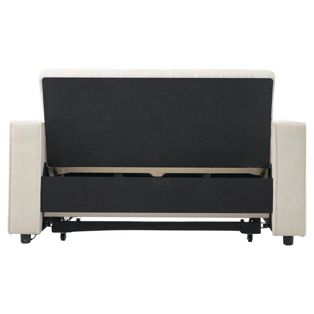 SOFABETT 140/137/84 cm Beige - Beige, Textil (137/84/140cm)