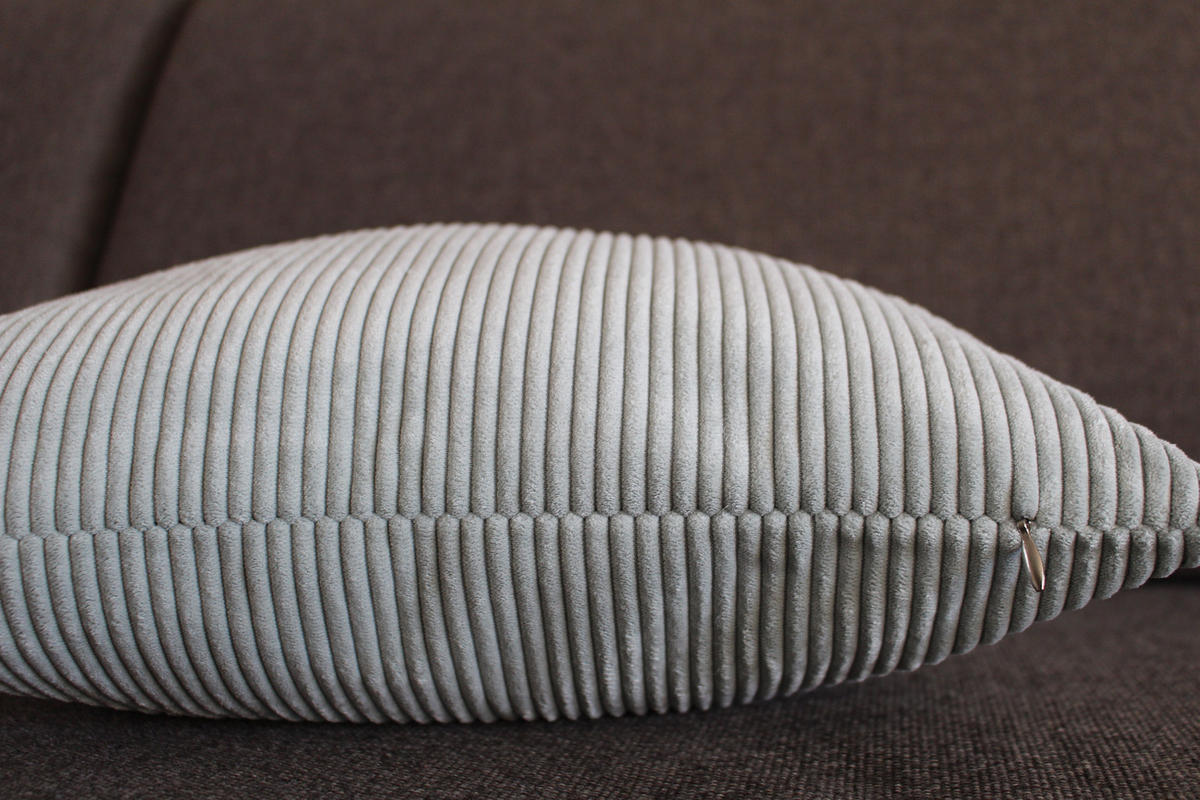 KISSENHÜLLE Inga Cord Look mint - Mintgrün, Textil (40/40cm) - Magma Heimtexx