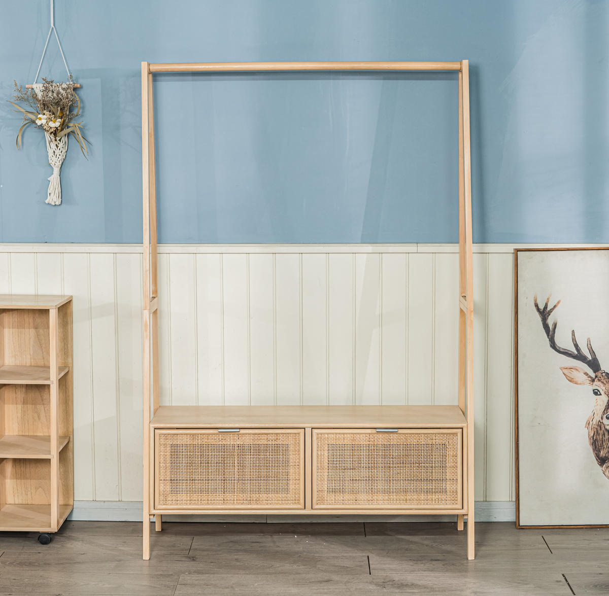 GARDEROBE Holz Braun - Braun, Holz (110/165/36cm) - Nordlys