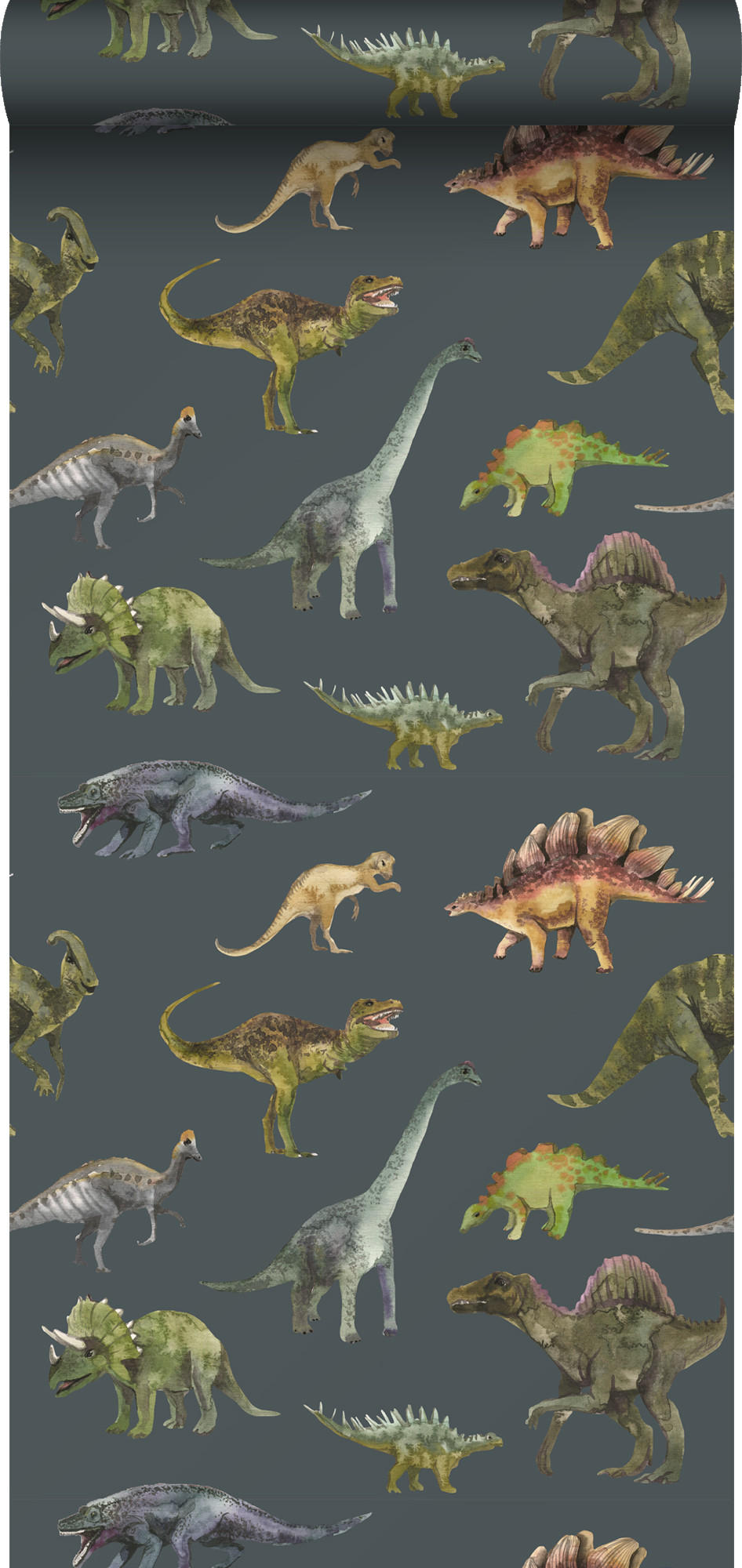 TAPETE Dinosaurier 50 x 900 cm - Blau, Papier (50/0.1cm) - Sanders & Sanders