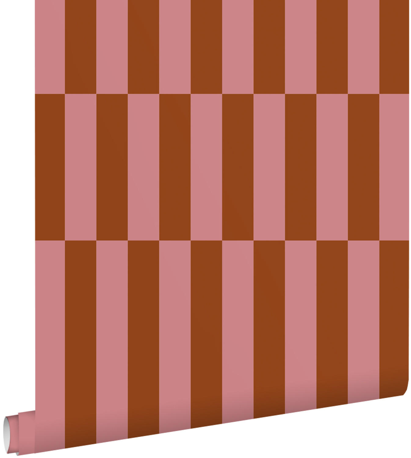 TAPETE Streifen 53 cm x 10.05 m - Terracotta, Papier (53/1000cm) - ESTAhome