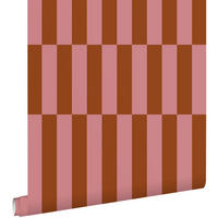 TAPETE Streifen 53 cm x 10.05 m - Terracotta, Papier (53/1000cm) - ESTAhome