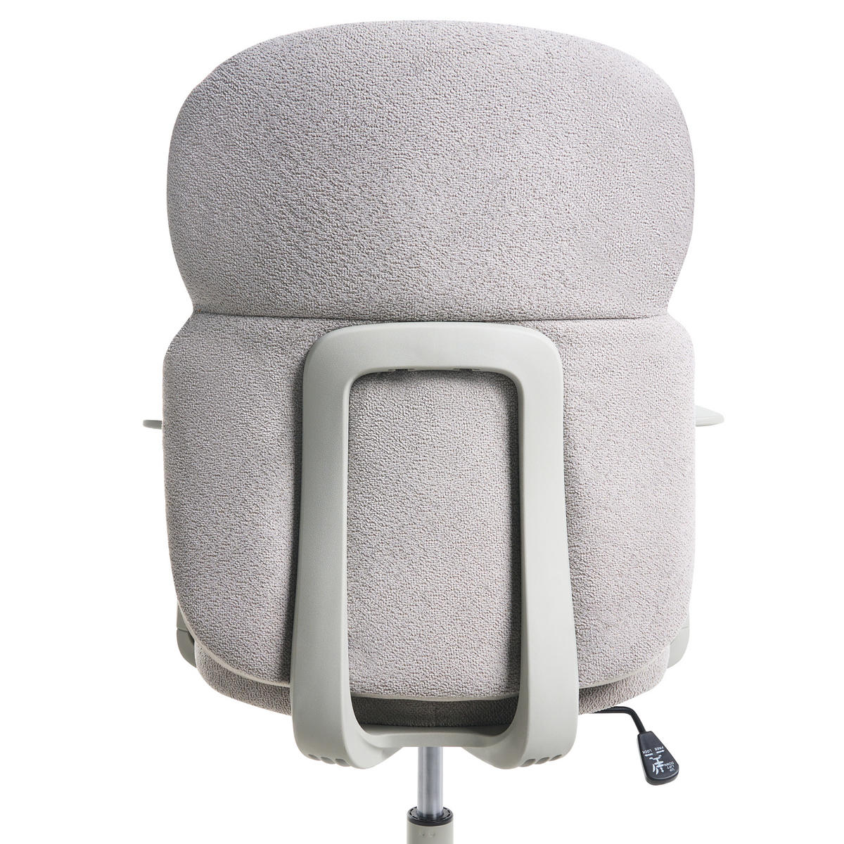 BÜROSTUHL Stoff Hellgrau Lexor - Weiß, Textil (60/93/60cm) - Beliani