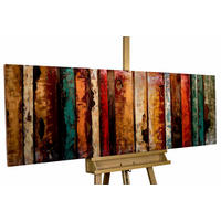 METALLBILD Bunt 144/44 cm - Multicolor, Metall (8.8/44cm) - KUNSTLOFT