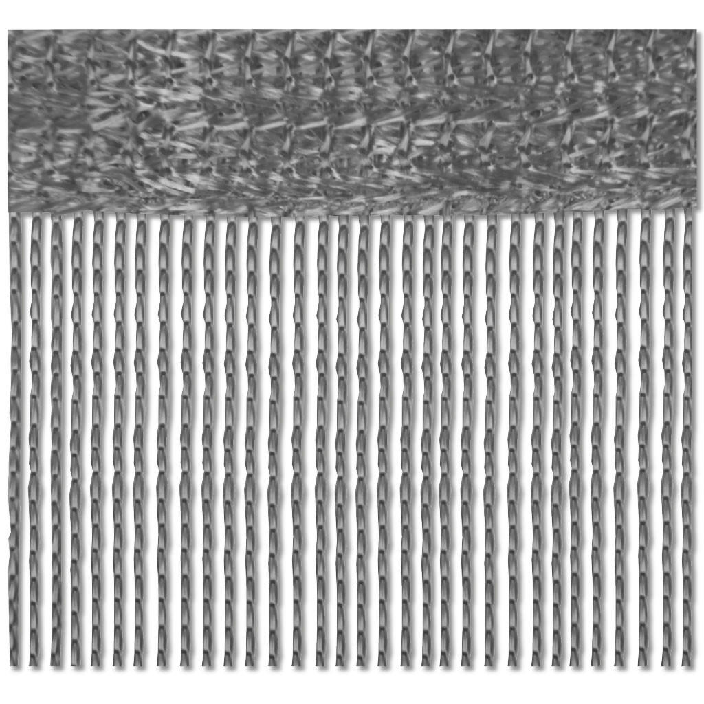 FADENVORHANG 90 cm x 240 cm Fadengardine (Anthrazit) Ideal als Insektenschutz oder Raumteiler - Anthrazit, Textil (90/240cm) - Bestlivings