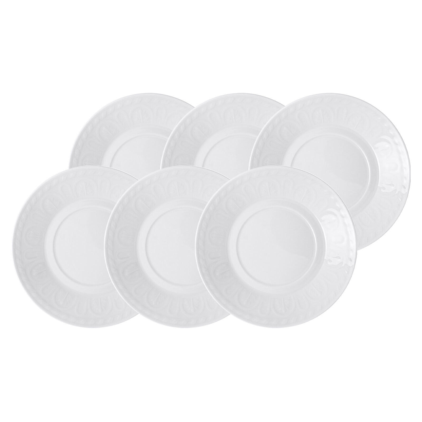 FRÜHSTÜCKS- / SUPPENUNTERTASSE Cellini weiß ø 18 cm 6er Set - Weiß, Keramik (18cm) - Villeroy & Boch