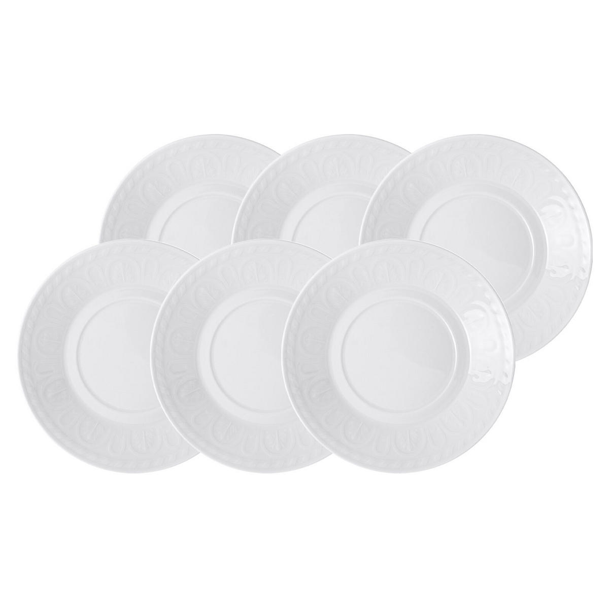 FRÜHSTÜCKS- / SUPPENUNTERTASSE Cellini weiß ø 18 cm 6er Set - Weiß, Keramik (18cm) - Villeroy & Boch