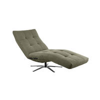 RELAXLIEGE LETICIA Grün Cord - Schwarz/Olivgrün, Textil/Metall (82/115/156cm) - KAWOLA
