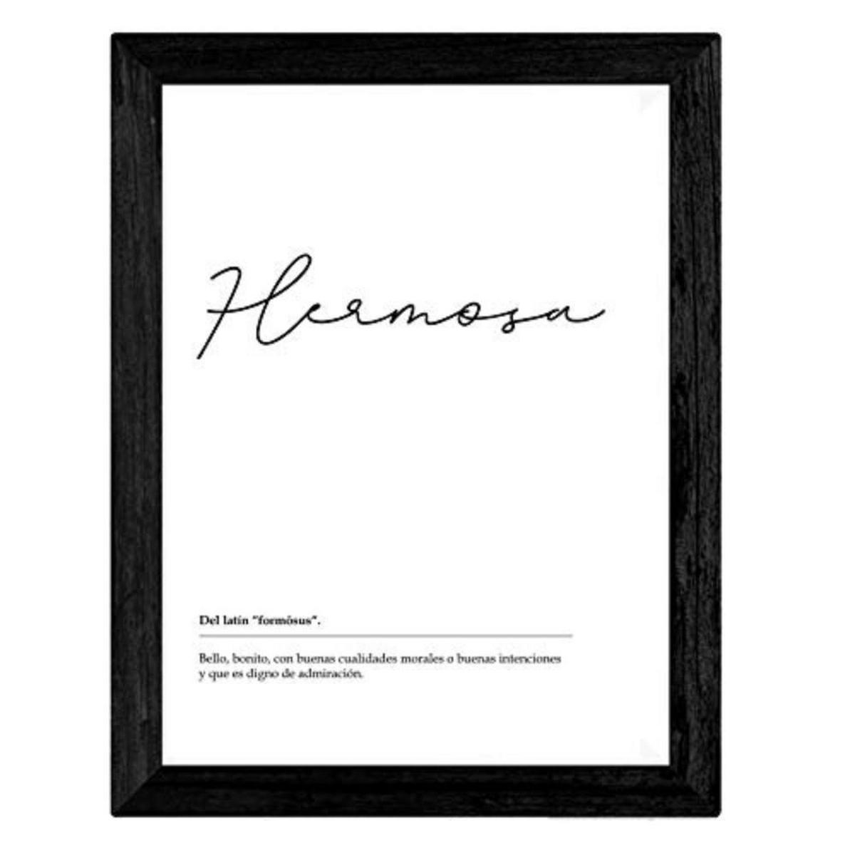 POSTER Set mit 4 schwarzweiß Definitionen von Schwester A4 Rahmenlos - Klar, Papier (29.7/3cm) - Nacnic