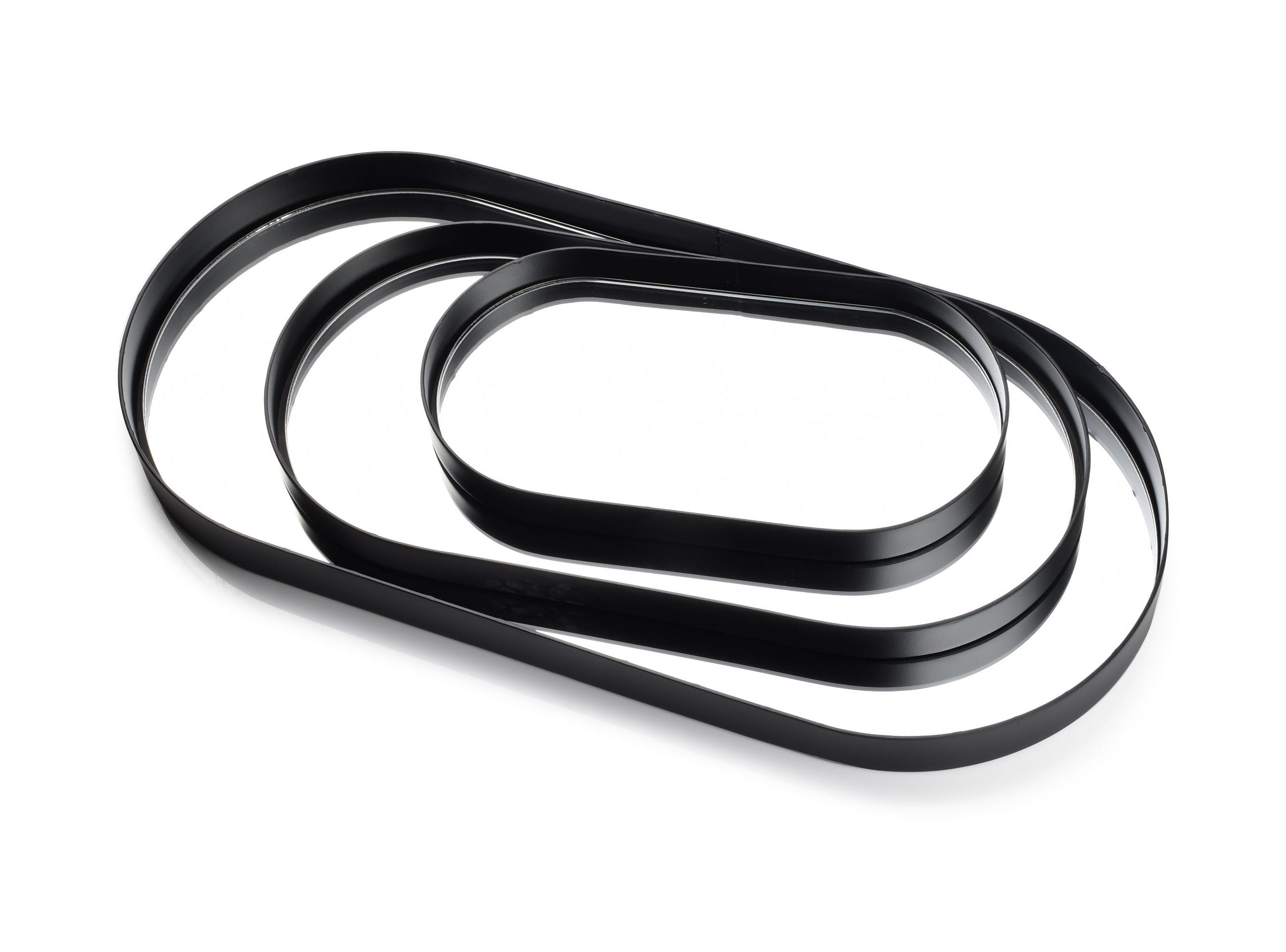 TABLETT Lucas Schwarz 23/49,5/3cm Metall - Schwarz, Glas/Metall (23/3/49.5cm) - Mondex