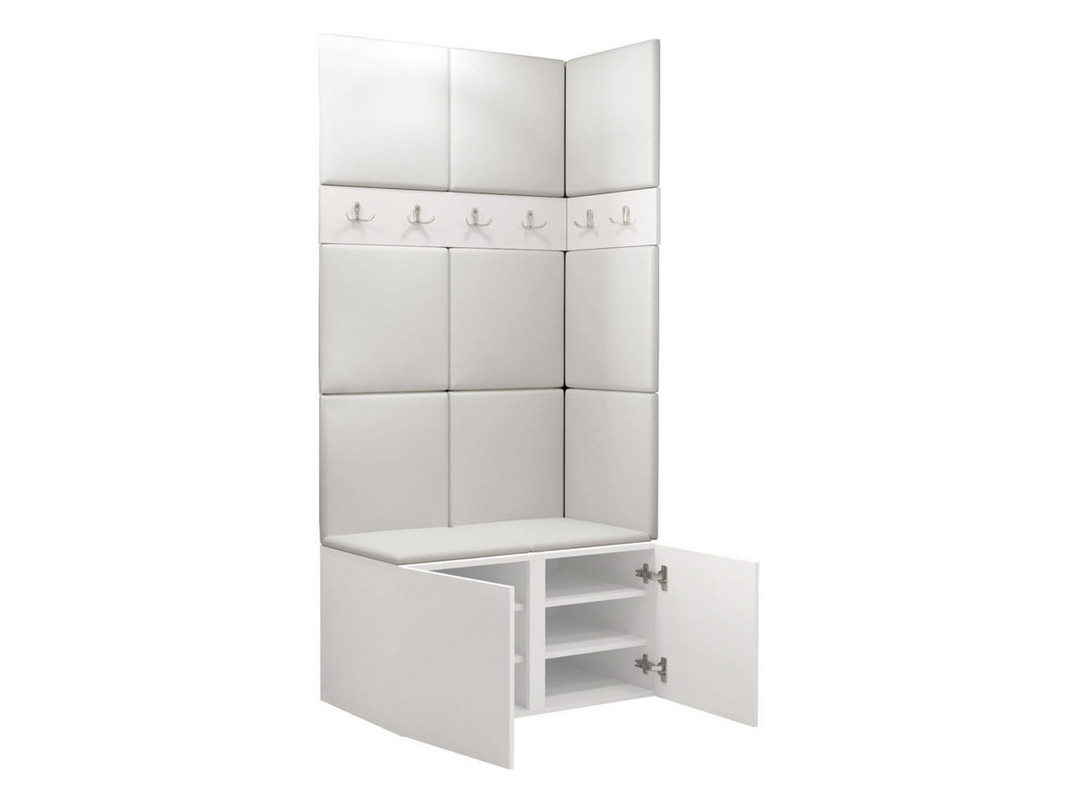 GARDEROBEN-SET Orion I - Hellgrau/Eiche Artisan, Holzwerkstoff/Kunststoff (84/186/46cm) - MIRJAN24