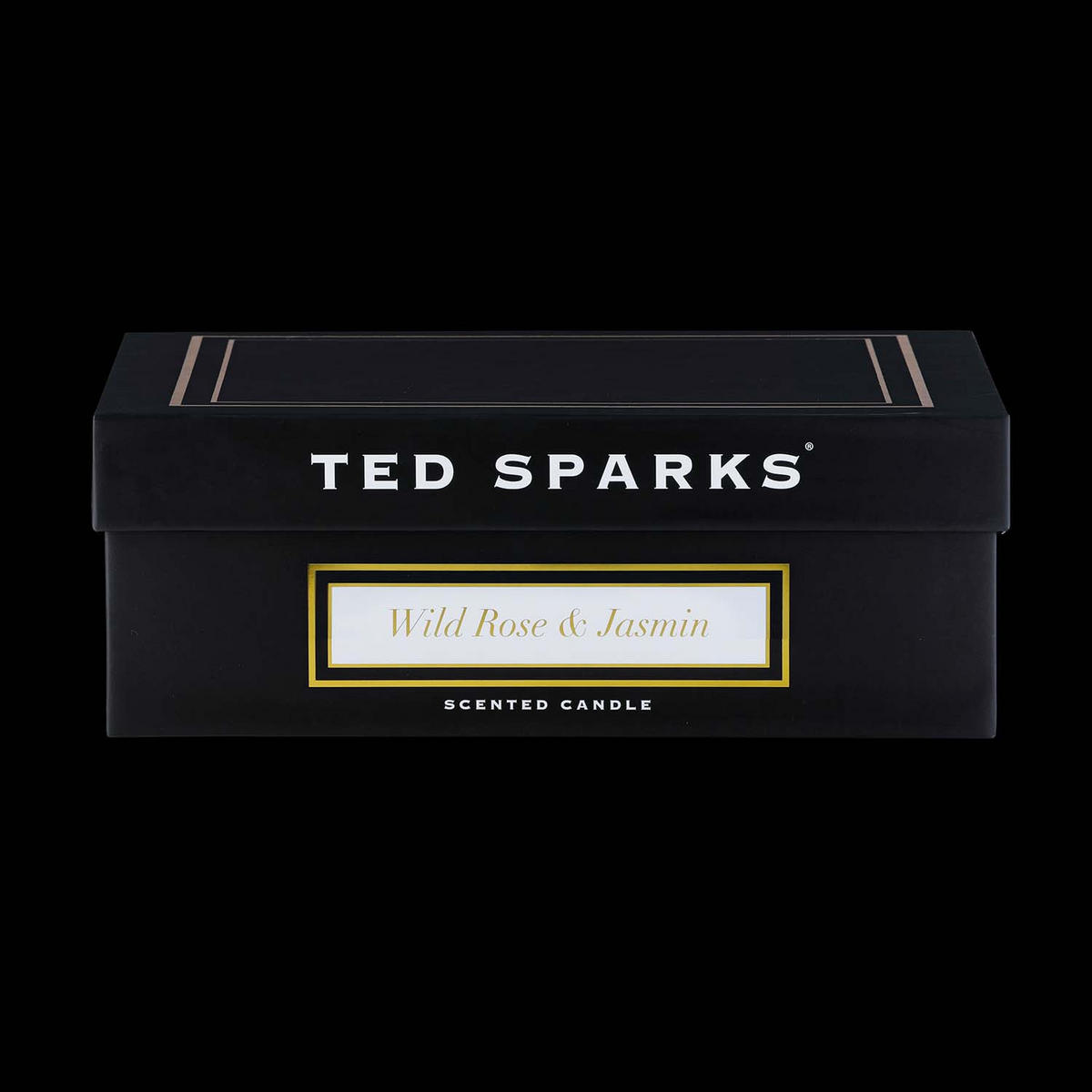 KERZE 6/6/27cm - Schwarz, Glas (6/6/27cm) - Ted Sparks