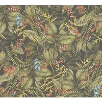 VLIESTAPETE Bunt 53/1005 cm - Schwarz, Textil (53/1cm) - KUNSTLOFT