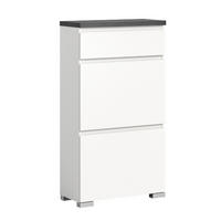 SCHUHSCHRANK Shoelove 27/60/109 cm - Grau, Holzwerkstoff (60/109/27cm) - Xonox