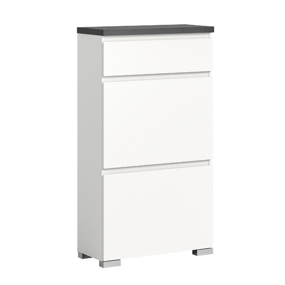 SCHUHSCHRANK Shoelove 27/60/109 cm - Grau, Holzwerkstoff (60/109/27cm) - Xonox