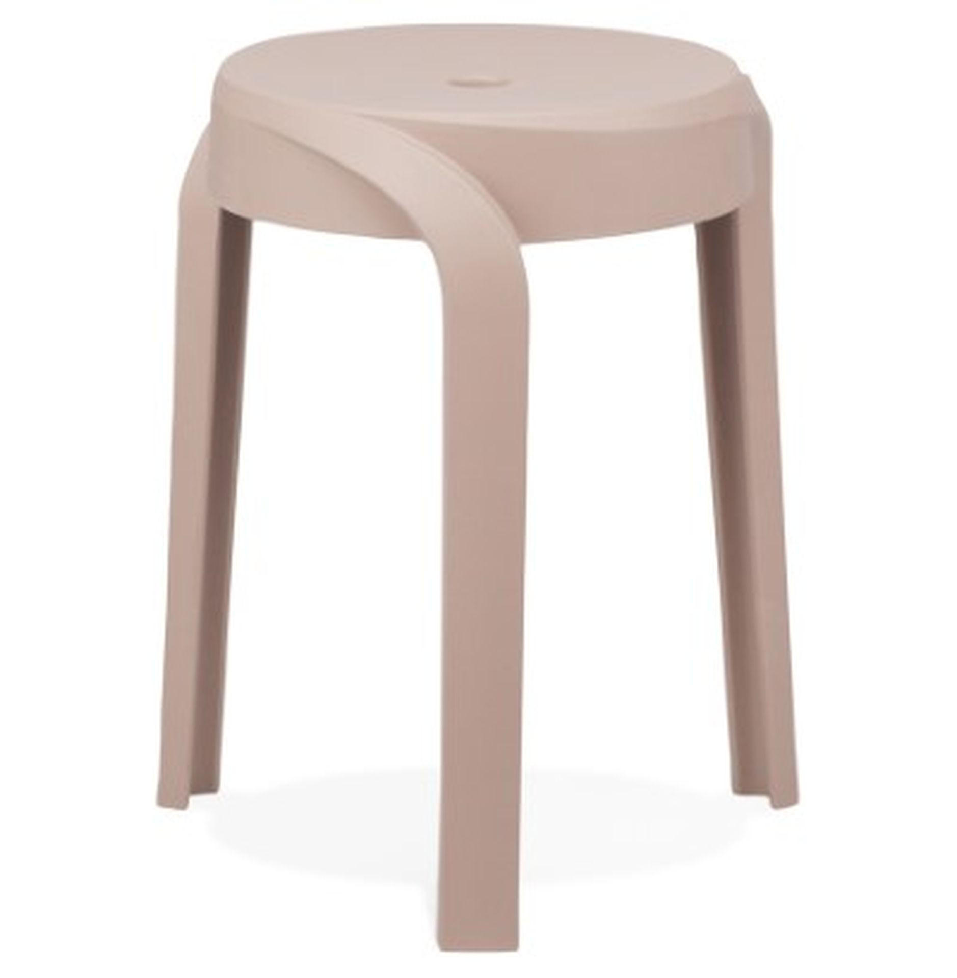 HOCKER POMPA beige - Beige, Kunststoff (36/45/35cm) - Légia Home