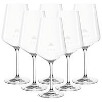 ROTWEINGLÄSER GEEICHT Puccini Gastro-Edition transparent 0,2 l 6er Set - Transparent, Glas (0.2L) - Leonardo Living