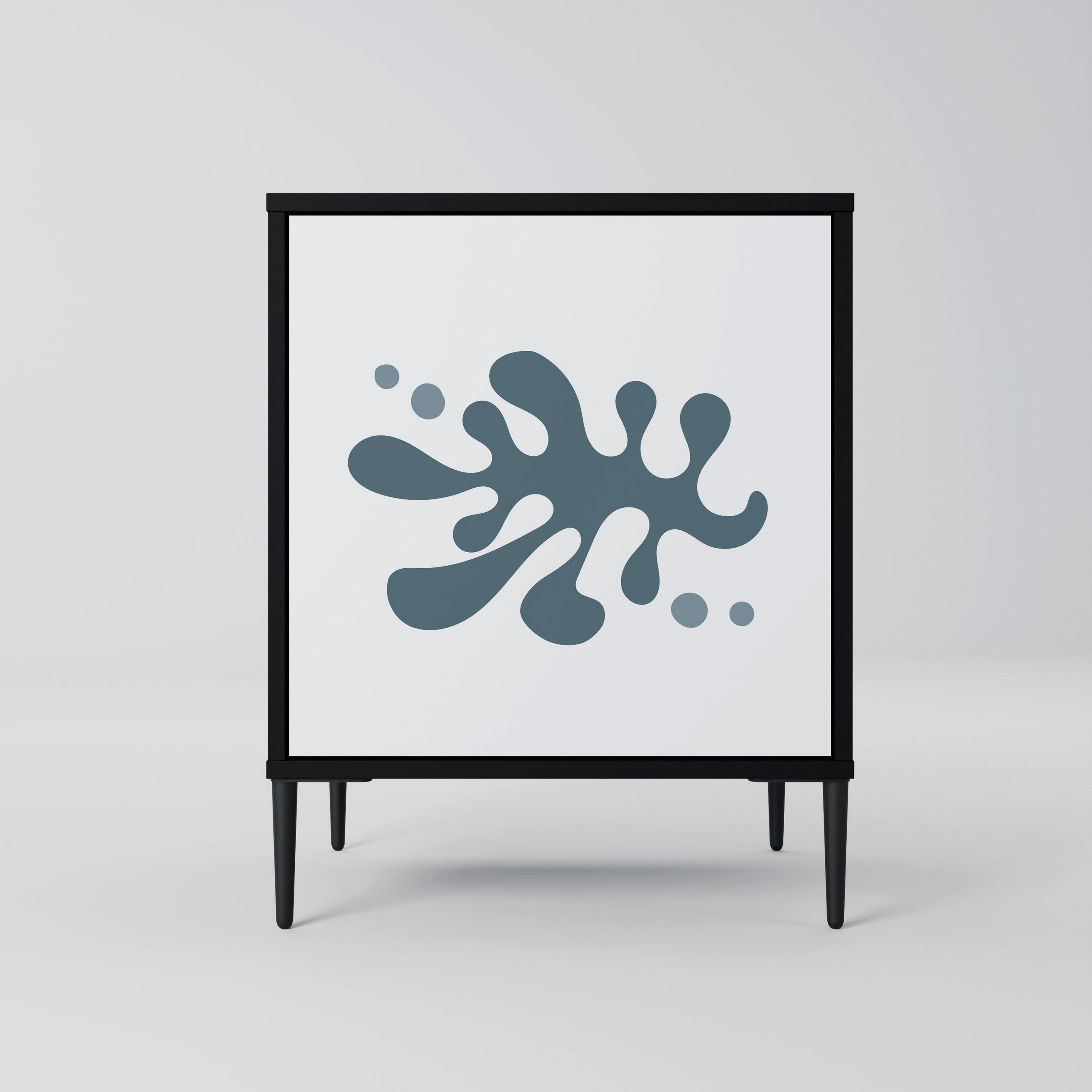 SpaceRebels Sideboard Schwarz 57.5x72.5x42 cm