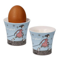 EIERBECHER 2er Set B. Freundlieb - Die sind doch alle verrückt, New Bone China, Bunt, 6 cm - Multicolor, Keramik (6.5/6/6.5cm) - Goebel
