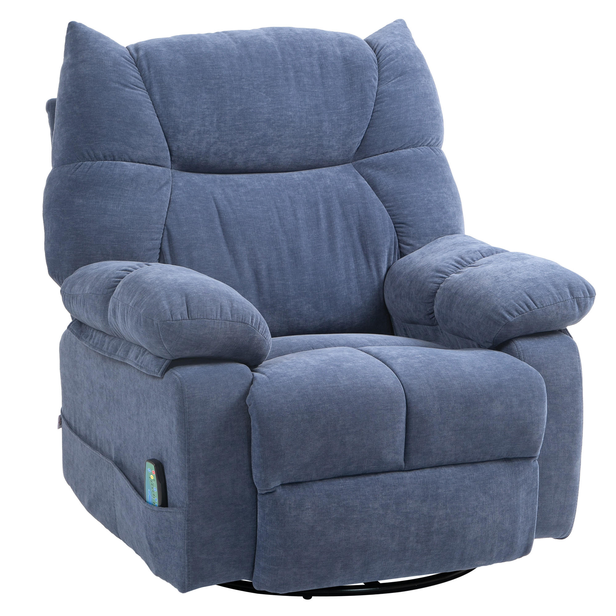 MASSAGESESSEL, Beige/Blau, Polyester, Stahl - Blau, Kunststoff (90/98/98cm) - HOMCOM