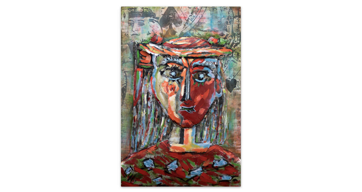 METALLBILD Bunt 60/90 cm - Multicolor, Metall (4.16/90cm) - KUNSTLOFT