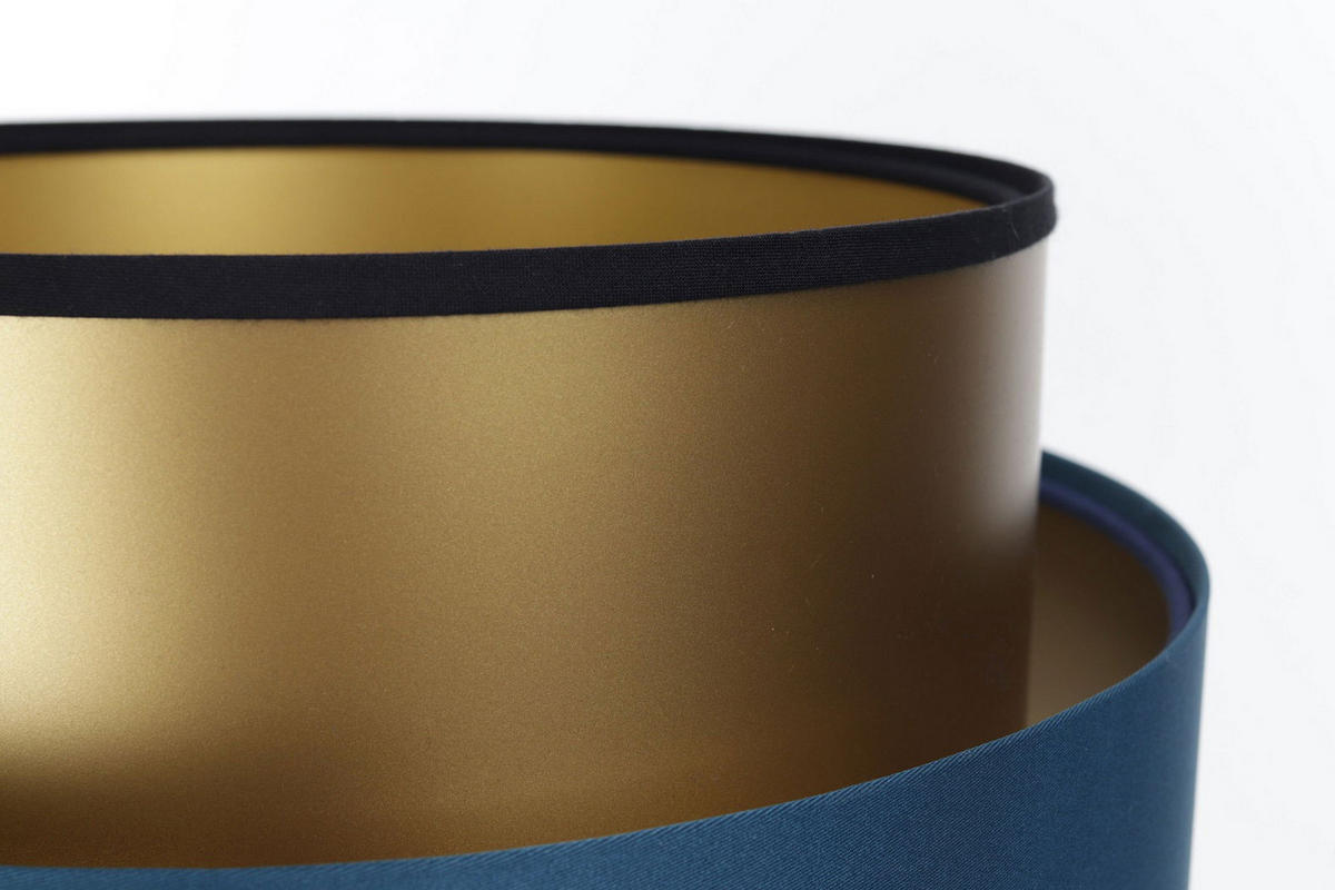 TISCHLAMPE Blau 30/45 cm - Goldfarben, Kunststoff (30/0.7/45cm) - ONZENO