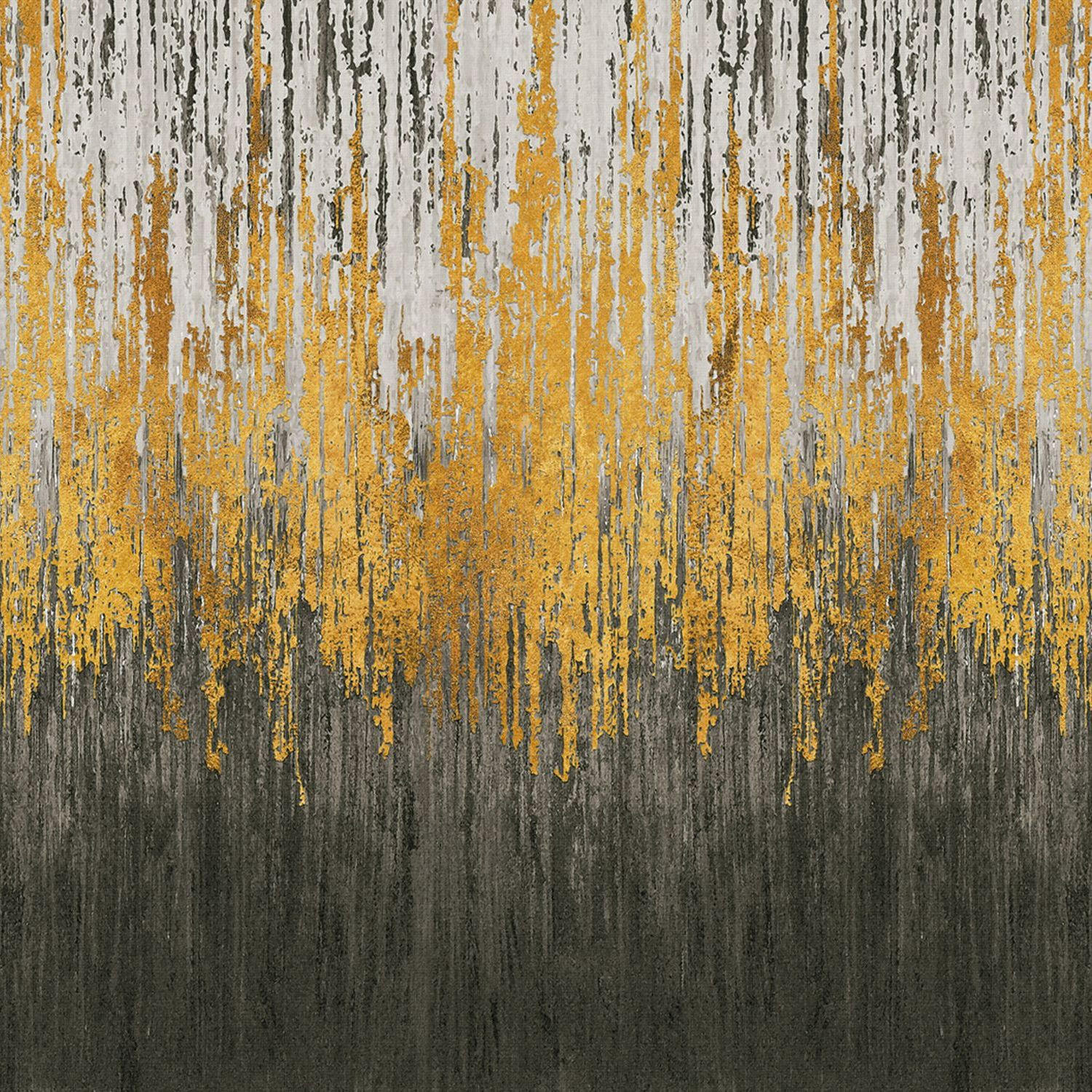 FOTOTAPETE Stein-Optik 424 x 280 cm - Goldfarben, Papier (424/280cm) - Sanders & Sanders