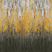 FOTOTAPETE Stein-Optik 424 x 280 cm - Goldfarben, Papier (424/280cm) - Sanders & Sanders