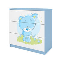 KOMMODE Babydreams Blaubär 81/81/41 - Blau, Holzwerkstoff (81/81/41cm) - RAUMHIRSCH FURNITURE