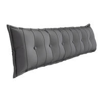RÜCKENKISSEN Plüsch Grau 180 cm - Grau, Textil (50/180cm) - Vercart