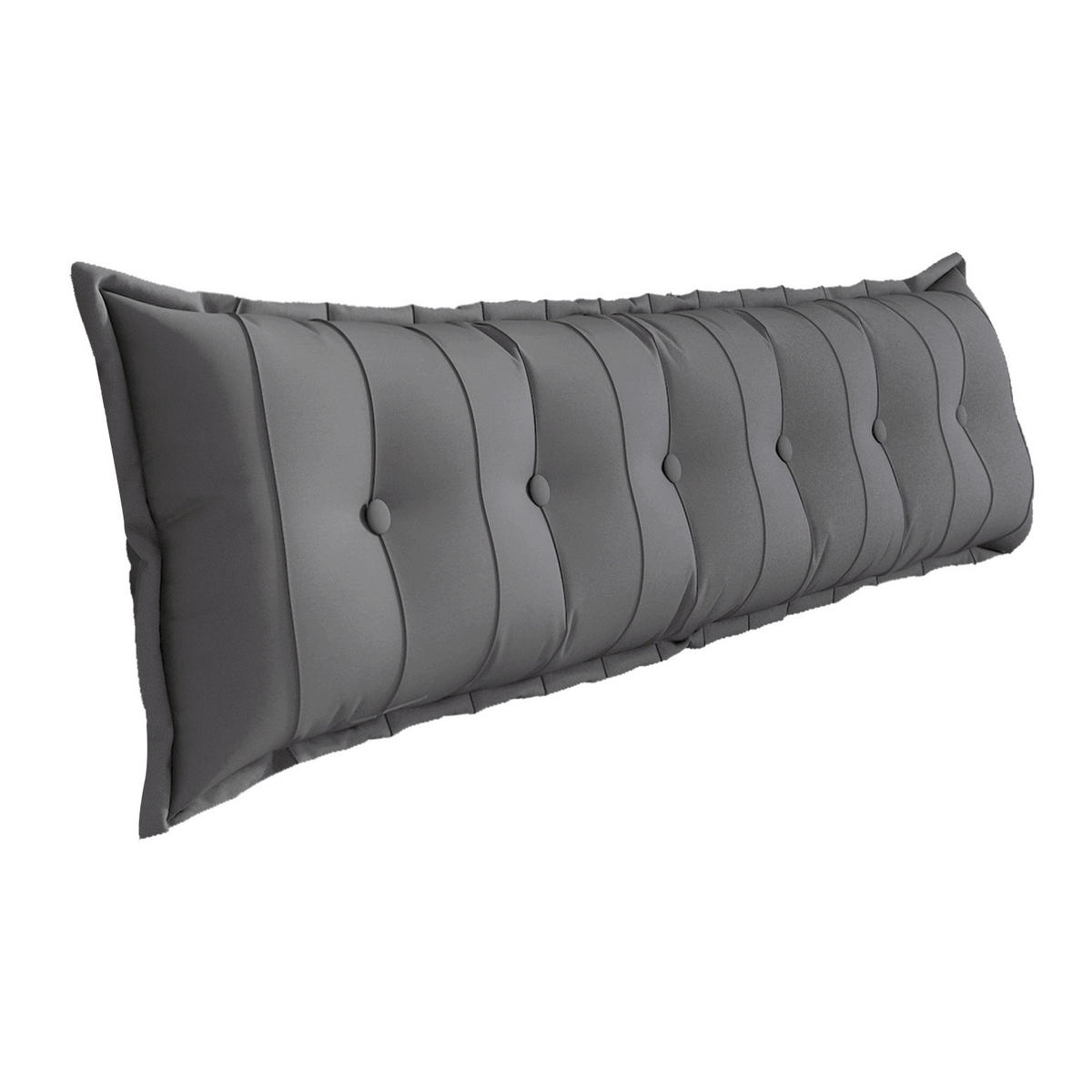 RÜCKENKISSEN Plüsch Grau 180 cm - Grau, Textil (50/180cm) - Vercart