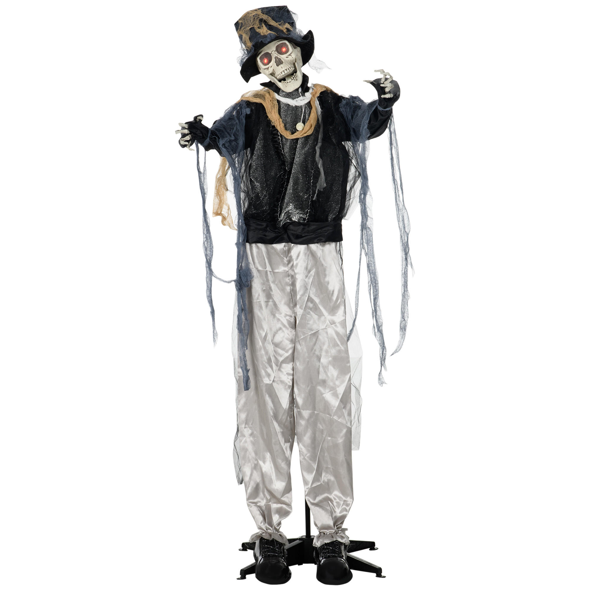 HALLOWEEN-DEKORATION Schwarz 101.0/64.0/178.0cm - Schwarz, Textil (64/178/101cm)