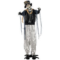 HALLOWEEN-DEKORATION Schwarz 101.0/64.0/178.0cm - Schwarz, Textil (64/178/101cm)