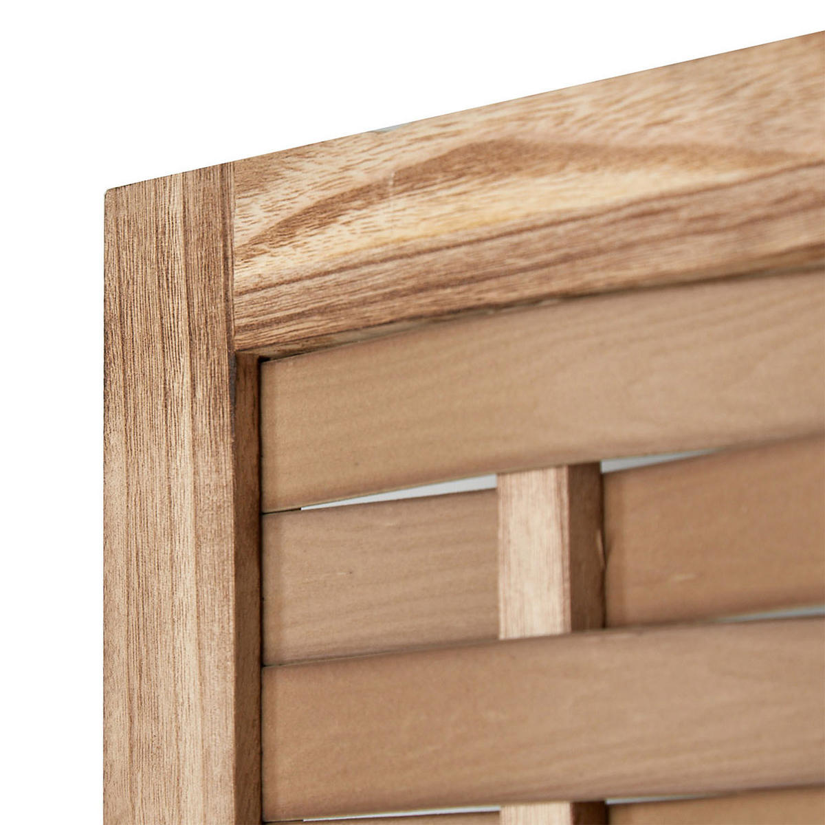 PARAVENT 3-tlg. 120/170 cm Hellbraun Rattan geflochten - Hellbraun, Holz (120/170/2cm) - Homestyle4u