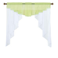 SCHEIBENGARDINE MEIßEN 100x100 cm Apfelgrün - Grün, Textil (100/100cm) - Gardinenbox