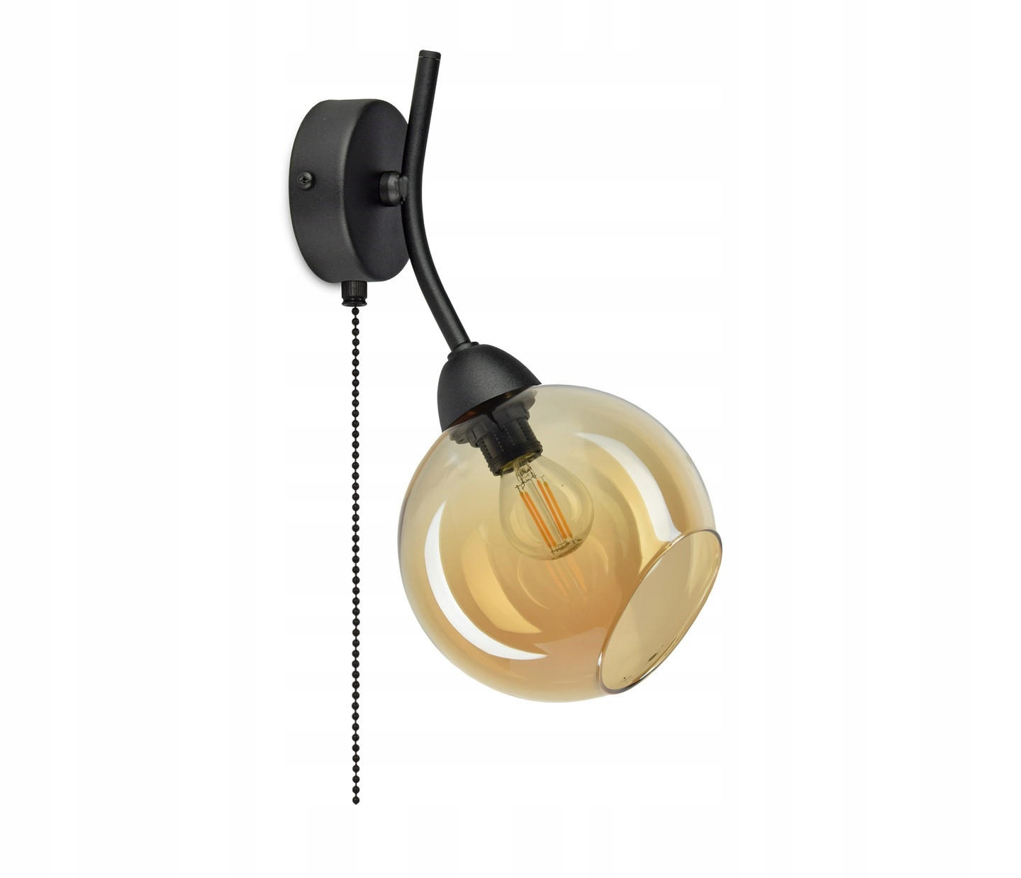 WANDLEUCHTE Hegel - Transparent/Schwarz, Glas/Metall (20/30/15cm) - kiki design