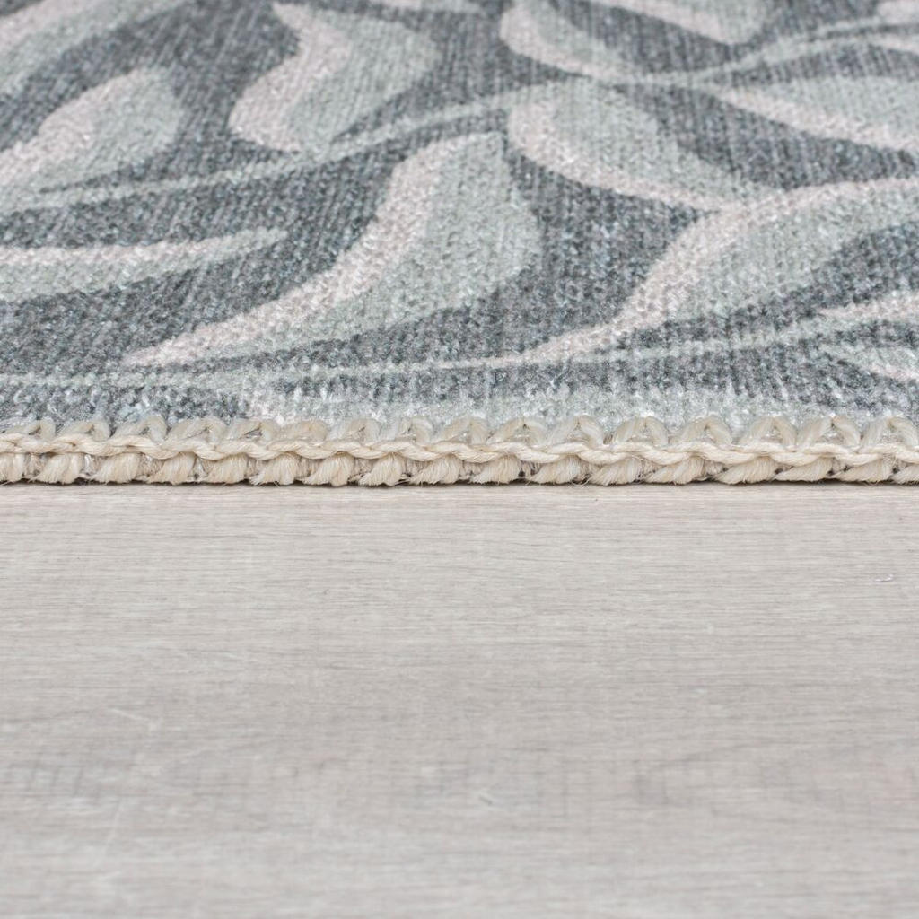 Thumbnail - Kadima Design Teppich, Grau, Textil, Floral, Rechteckig, 120x170 cm, pflegeleicht, Teppiche & Böden, Teppiche, Flachgewe...