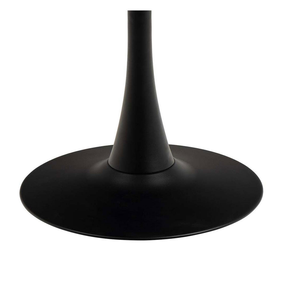 ESSTISCH, Malta, Schwarz, Metall / Keramik, 90 x 90 x 75 cm - Schwarz, Metall (90/90/75cm) - ebuy24