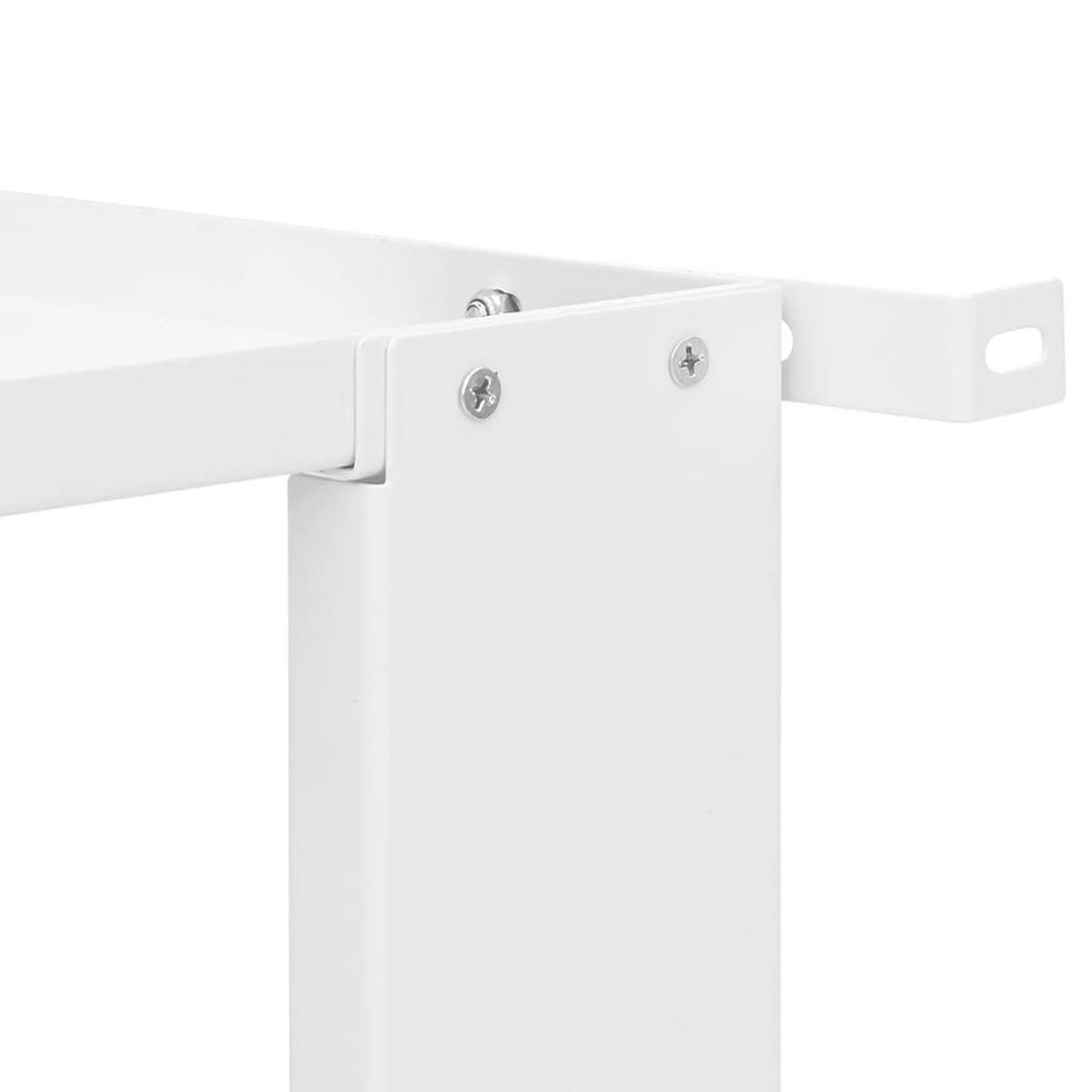 DOPPEL-UNTERGESTELL Für Waschmaschine Und Trockner Weiß - Weiß, Metall (54.5/32.5/127cm) - vidaXL