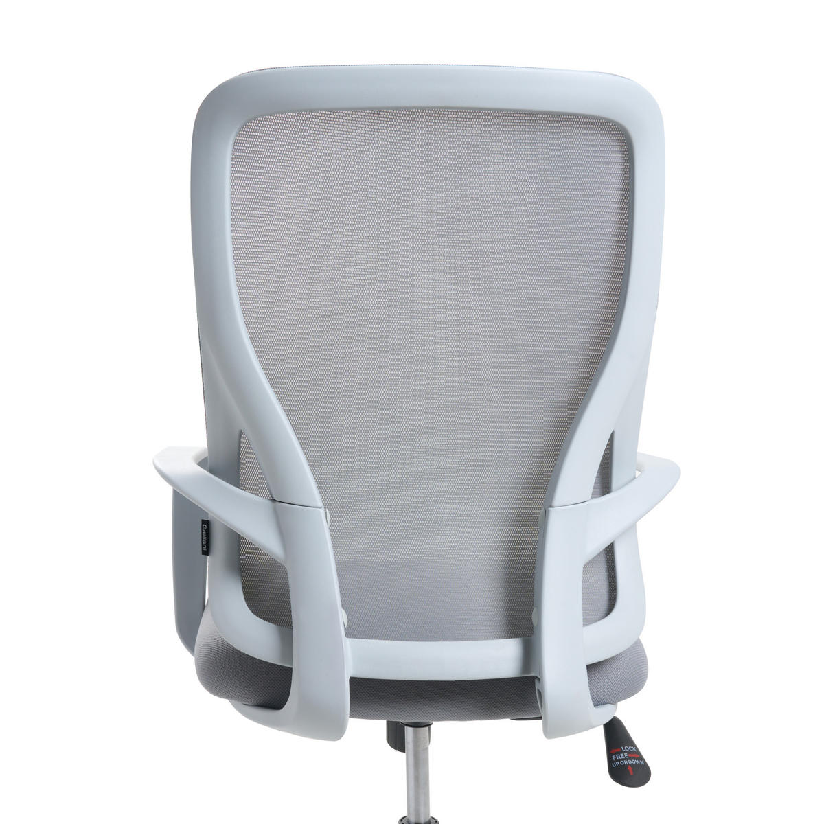 KANCELÁŘSKÁ ŽIDLE Světle šedá Luma - šedá/světle šedá, textil (60/98/60cm) - Beliani