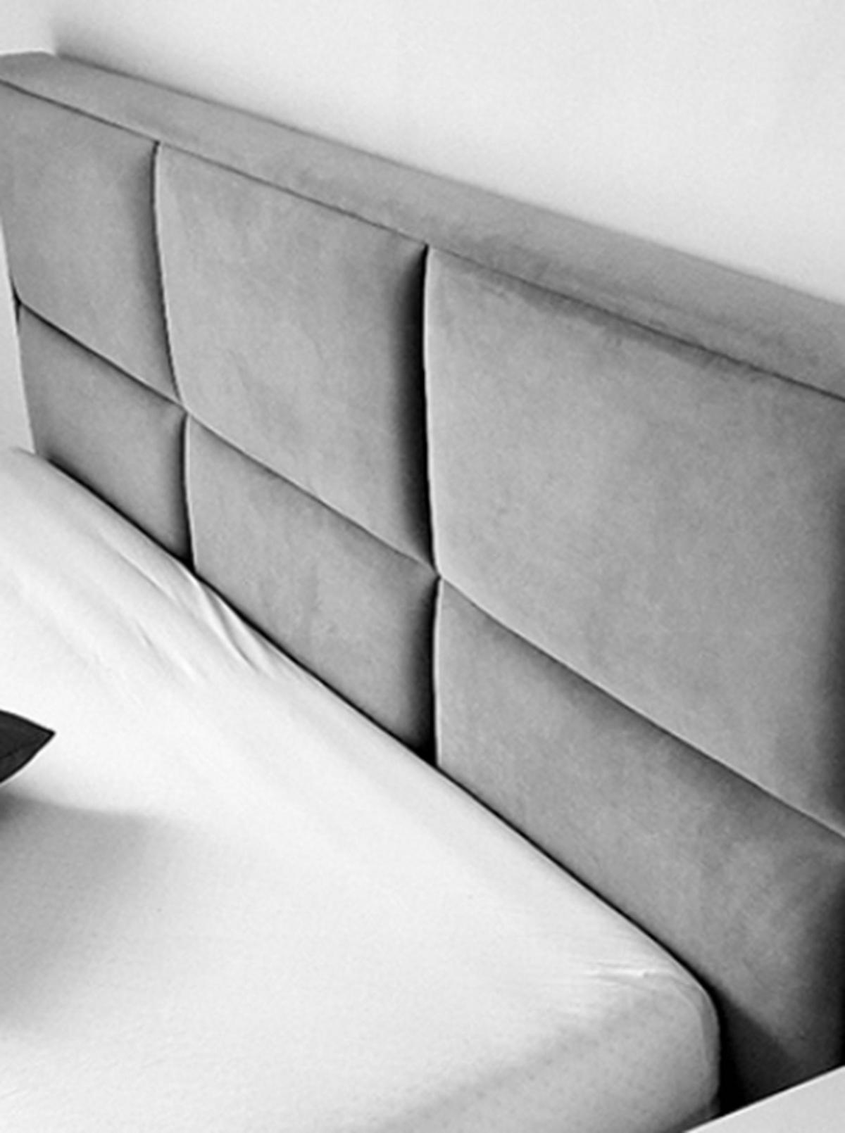 BOXBETT Gallese 160/200 cm in Braun – mit Bettkasten und Topper - Schwarz/Braun, Holz/Holzwerkstoff (160/200cm) - AX Living