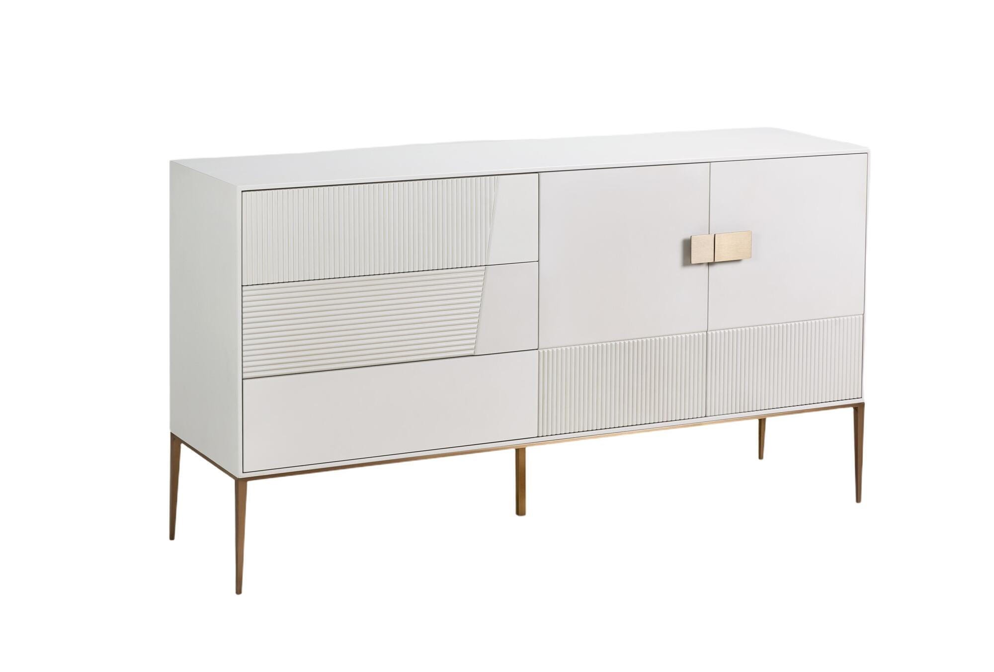 SIDEBOARD STILIG Weiß 160x40x86 cm - Weiß, Holzwerkstoff (160/86/40cm) - FURNLUX